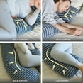 thumbnail image 4 of Pharmedoc Pregnancy Pillows, U-Shape Full Body Pillow – Jersey Cover Sailor Blue – Pregnancy Pillows for Sleeping – Body Pillows for Adults, Maternity Pillow and Pregnancy Must Haves, 4 of 7