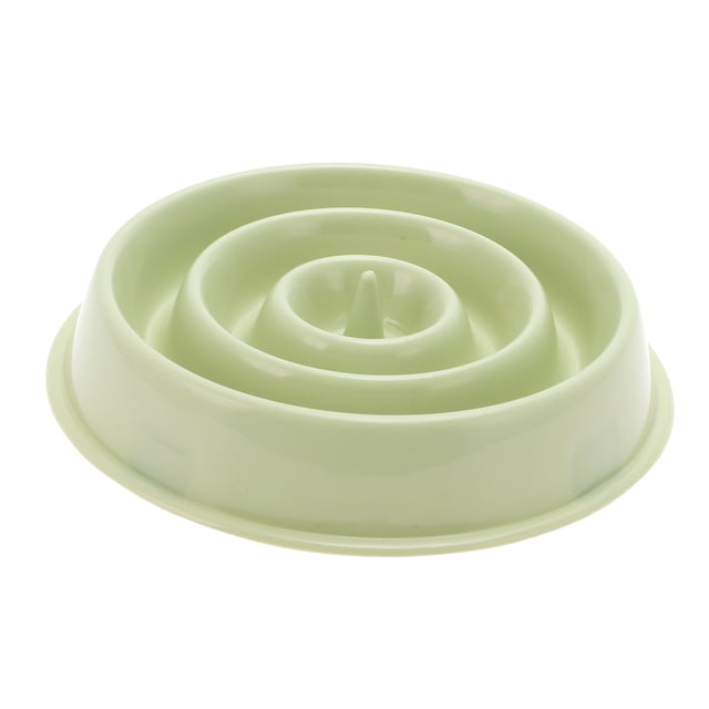 Tazón de agua en forma de gota de agua ligero de 1 pieza para perros para interiores y exteriores de plástico verde