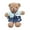 B, variant on B Valentines Day Teddy Bear Plush Toy Couple Bear Pair Stuffed Animal Rag Doll For Children Activities 11.81 X 5.91 X 1.18 Inches Plastic Material