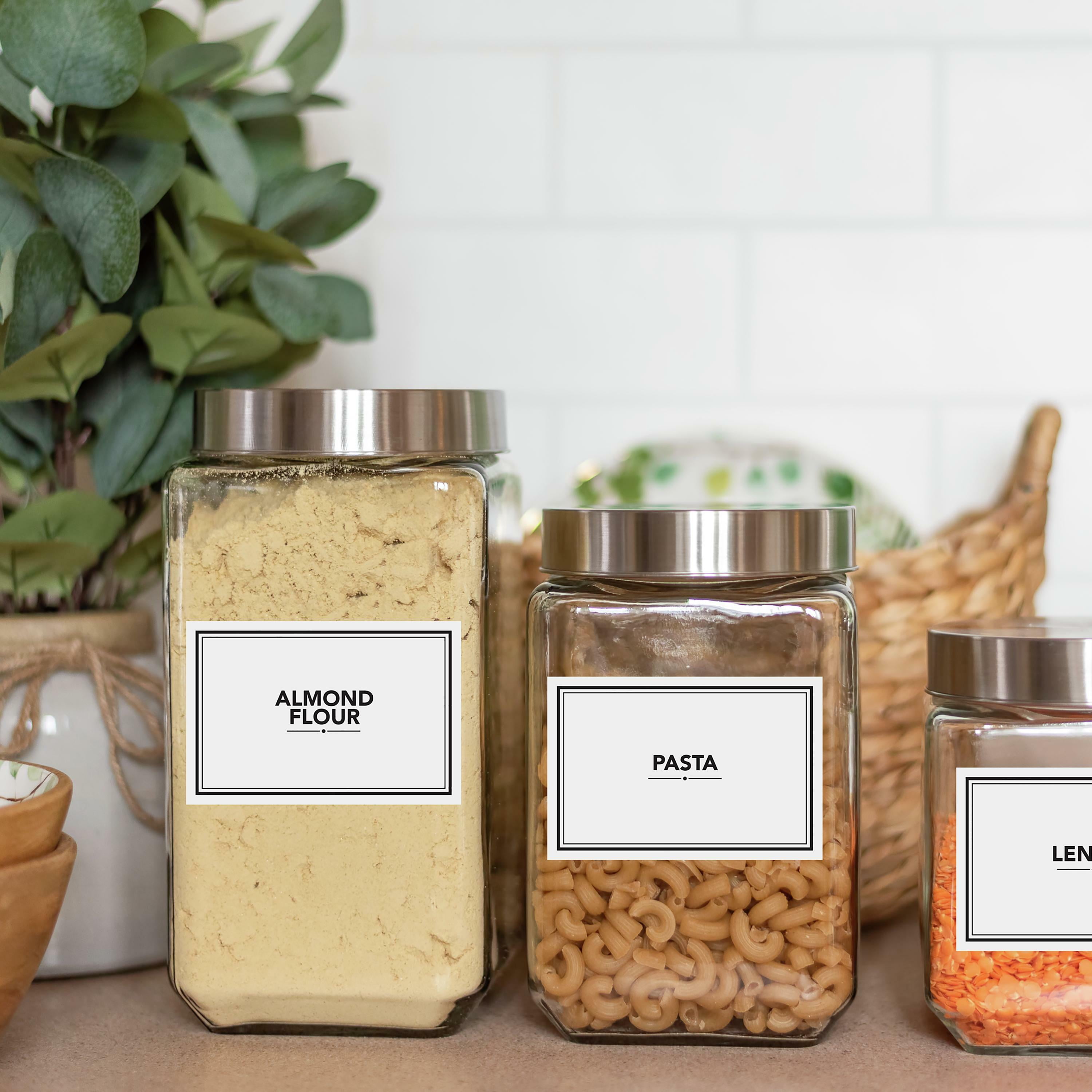 Pantry Labels Peel and Stick Wall 