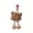 Brown, variant on LNOGEUPG Thanksgiving Plush Fluffy Brown Turkey Figurine Standing Stuffed Rooster Doll for Fall Harvest Home Farmhouse Table Mantel Halloween Decor