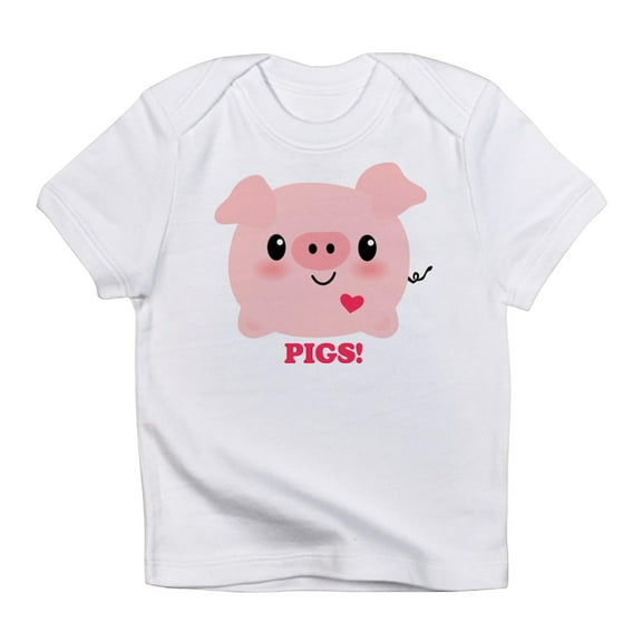 CafePress - Kawaii I Love Pigs Infant T Shirt - Infant T-Shirt
