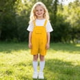thumbnail image 2 of ANINEO Boys Candy Color Suspenders Outfit Sets Casual O-Neck Short Sleeve T-Shirts With Romper For Children Kindergarten Performance And School Events Breathable Toddler Clothing Sets, 2 of 6