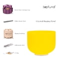 thumbnail image 2 of TOPFUND Yellow E Note 8 inch Crystal Singing Bowl Solar Plexus Chakra with Heavy duty carrying case and Suede Stick, 2 of 8