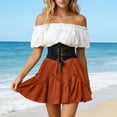 thumbnail image 2 of BUIGTTKLOP Womens Mini Skirt Plus Size Skater Skirts Cute Pleated Short Shorts Skirt with Pockets, 2 of 6