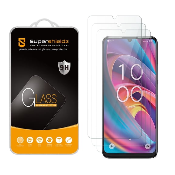 (3 Pack) Supershieldz Designed for TCL K33 5G / K32 5G Tempered Glass Screen Protector, Anti Scratch, Bubble Free