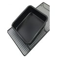thumbnail image 4 of Openpig 1pcs Mini Baking Pans 8 X 8 Inch (Inner 7.5 X 7.5) Square Cake Pan Bread Pan Nonstick Heavy Carbon Steel Bakeware, 4 of 6