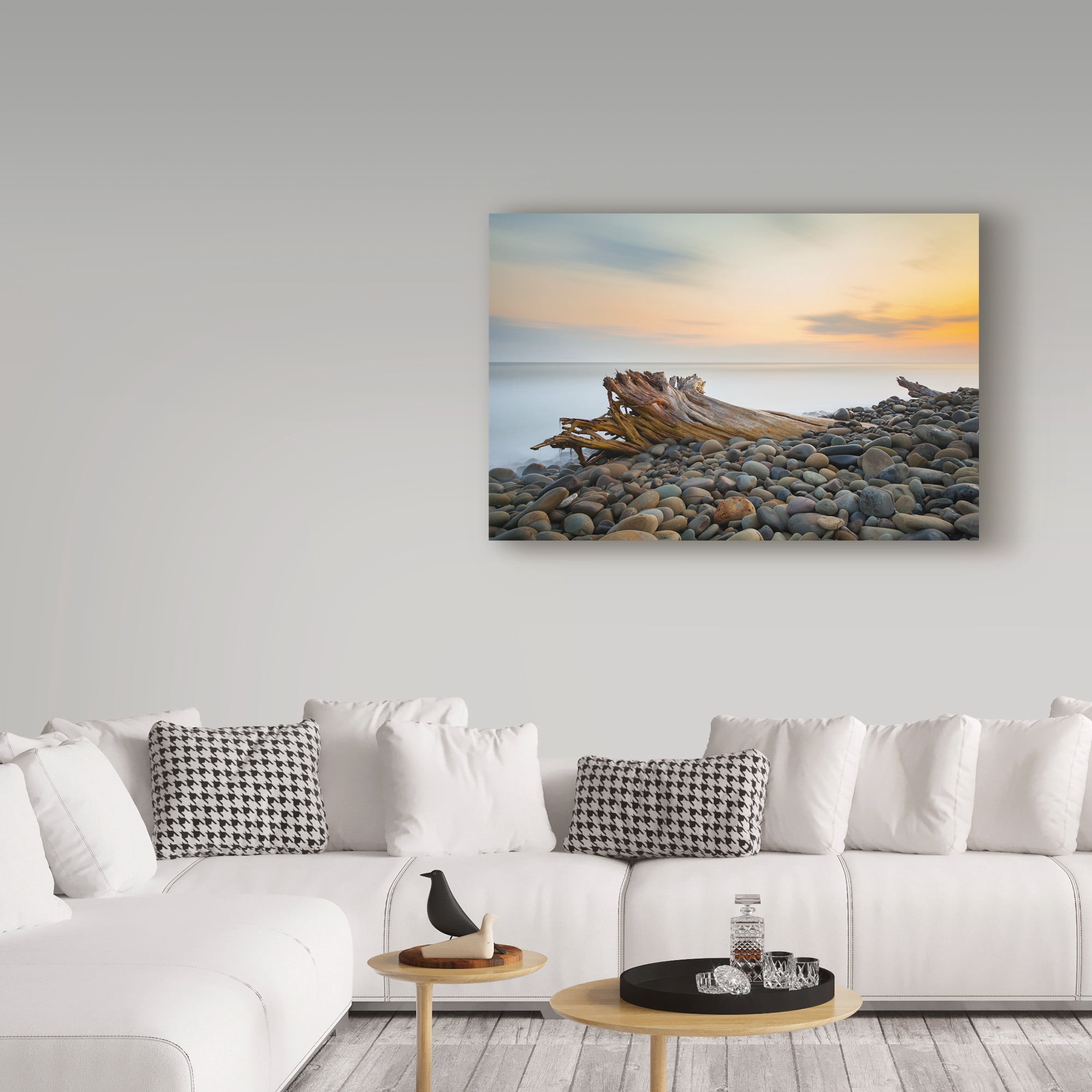 Trademark Fine Art 'Covered Stones' Canvas Art by Chris Moyer