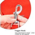 thumbnail image 5 of Cuerda de tracción larga para adiestramiento de perros Cuerda de tracción larga de nailon para perros sin correas Gatos y perros Mascotas Caminando Trotar (3M de largo, rojo) ER, 5 of 5