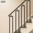 thumbnail image 4 of 3*Carbon Steel Stair Balusters Modern U-Shaped Metal Spindles for Stairs Black, 4 of 17