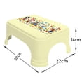 thumbnail image 3 of Bath Stool For Bathroom, Disney Team Mickey Stool For Bathing, Plastic, Lightweight, Versatile & Comfortable Design (Cream) Pack Of 3, 3 of 4