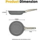 thumbnail image 4 of 24cm Non-stick Frying Pan, Stone Pans, Granite Coating, Omelet Pan Induction Pans. (grey, 24cm), 4 of 5