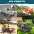 MOPHOTO Folding Camping Cot, Portable Heavy Duty Sleeping Cots Outdoor