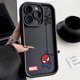 thumbnail image 3 of Marvel SpiderMan Mini para iPhone 15 14 13 12 11 Pro Max XS Max X XR 7 8 Plus 6S 5S caja de teléfono con escalera de ojos líquidos, 3 of 5