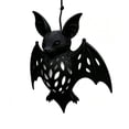 thumbnail image 2 of 5.9 Inch Bat Pendant Lampshade, Black Plastic Halloween Light Cover, Soft Diffusing Eye-Friendly Glow, Spooky Party Wall Decoration For Indoor Living Room Porch, Durable Festive Lighting Accessory, 2 of 6