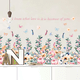 thumbnail image 1 of Vinil Decorativo De Interiores Adherible Flores Mariposas H&Jess Vinil Decorativo, 1 of 2