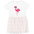 thumbnail image 3 of Inktastic Pink Flamingo Girls Toddler Dress, 3 of 5