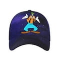thumbnail image 2 of Unisex Goofy Cartoon What Purple Galaxy Adjustable Sports Dad Hat Trucker Baseball Cap For Running Outdoor Travel, 2 of 5