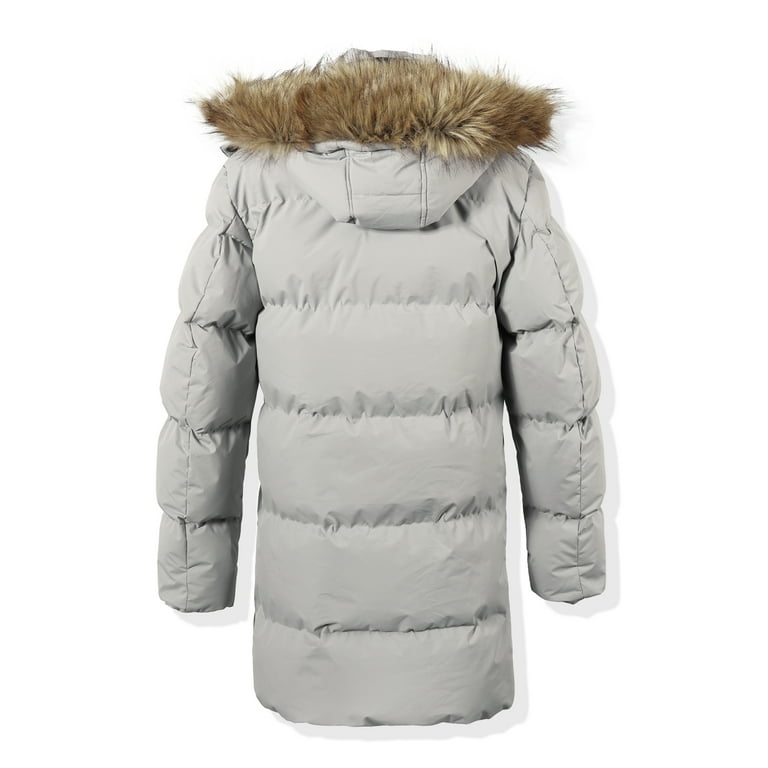 Mens fur on sale trimmed parka