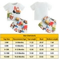 thumbnail image 4 of LAPAKIDS Infant Baby Boy Summer Clothes Short Sleeve Cartoon Car Printed T-Shirt and Shorts Outfit 12-18 Months, 4 of 6