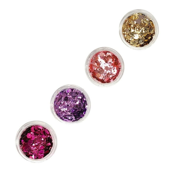 Brillo Grueso Fernando lentejuelas brillo de uñas 4x para Cara Ojo Cabello Cuerpo