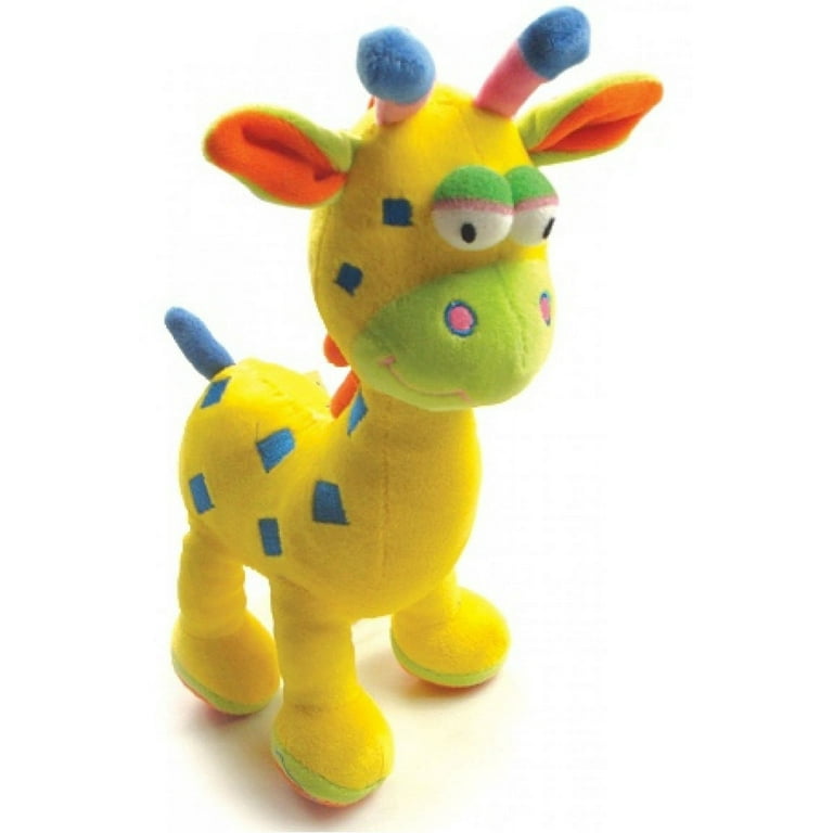 Giraffe Deer Baby Toddler Yellow Stuffed Rattle Toy Teether