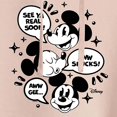 thumbnail image 3 of Disney - Mickey Mouse - Conversation Bubbles - Juniors Cropped Pullover Hoodie, 3 of 5