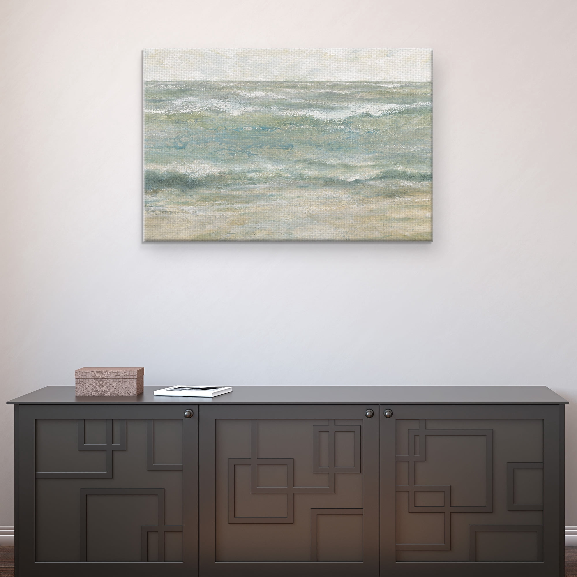 Masterpiece Art Gallery Shoreline 3 Ocean By Bob Chrzanowski Canvas Art Print 24" x 36"
