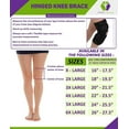 thumbnail image 2 of NEW Bariatric Open Patella Plus Size Hinged Knee Brace for Men and Women 3 XL, 2 of 8
