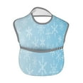 thumbnail image 2 of Hirioo Snowflake Snowing for Baby Waterproof Pocket Bib Adjustable Closed for Babies Toddlers with Large Pocket 6-24Months, 2 of 8