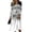Gray, variant on BOMYJESK Summer Dress Ruched Flowy Sexy V Neck Midi Dress Casual Vacation Spring Dress Gray 3XL