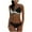Black, variant on WREESH Womens Bikini Sets Bikini Splicing Color Block Two-Piece Swimsuit Beachwear Set Beach Bathing Suit Blue