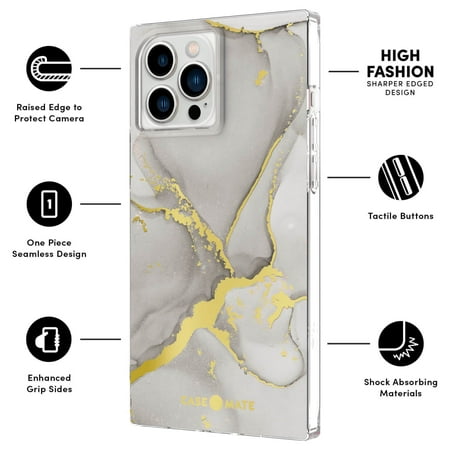 Case-Mate - Blox Softshell Case for iPhone 13 Pro Max - Fog Marble