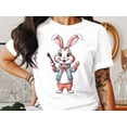 thumbnail image 2 of Cool Beautician Esthetician Beauty Makeup Bunny Rabbit Gift T-Shirt Beautician Hairdresser Bunny Birthday Holiday Gift Tshirt, 2 of 10
