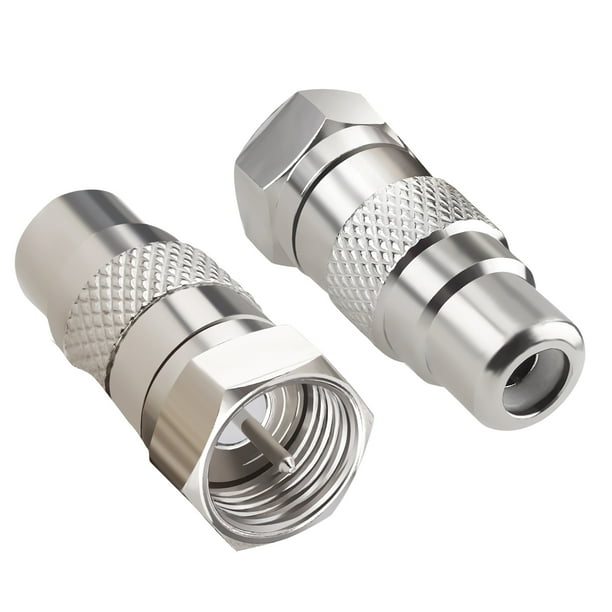 ELECTCHN Atari 2600 TV Adapter F Type Male to RCA Female RF Coax