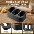 thumbnail image 4 of 3 Slot Pasta Attachment Holder/Stand, Compatible with KitchenAid KSMPRA 3-Piece Pasta Roller & Cutter Set, Stand Mixer Attachment Organizer with Cleaning Brush Slot, 4 of 6