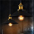 thumbnail image 4 of Yuarrent Lámpara colgante Industrial Vintage negra, luces Retro nórdicas, pantalla de hierro, lámpara Edison para Loft, jaula de Metal, comedor, campo Iluminación novedosa 26cm Yuarrent HA024523-02, 4 of 6