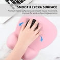 thumbnail image 6 of Ergonomic Mouse Pad with Wrist Support, Mousepad with Memory Foam Wrist Rest and Non-Slip Base for Computer, Cafe, Home & Office, 9.64 x 8.26, Pink, 6 of 8
