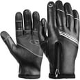 thumbnail image 1 of Gants d'Hiver pour Hommes Femmes Écran Tactile Gants Imperméables Gants en Polaire Chaude pour Conduite Cyclisme Randonnée, 1 of 6