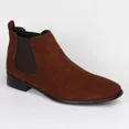thumbnail image 4 of Men's Chelsea Boots Suede & Leather Casual & Formal Stylish Classic Slip-On Ankle Dress Boots, 4 of 7