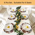 thumbnail image 5 of Vintage Peony Round 13 Inch Placemats Set of 4, Summer Botanical Retro Art Rustic HeatResistant Non Slip Place Mats for Dining Table, Wipeable Braided Kitchen Table Mats for Housewarming, 5 of 9