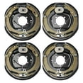 thumbnail image 6 of KFFKFF Electrical Towing Brake Assembly, Dimensions 12" x 2", Set of 2 Pairs Auto-Regulating Brake Kits Suitable for 7000 lbs Axle, 5-Point Installation, Support Plates (2 Right + 2 Left), 6 of 9