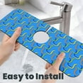 thumbnail image 6 of Sikiie Colorful Snake Splash Guard for Sink Faucet-1 PC Super Absorbent Fast Drying Mat Sink Gadgets-Splash Guard for Kitchen, Sink Mat, 6 of 7
