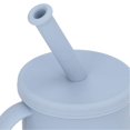 thumbnail image 2 of Silicone Toddler Cup with Handle Unbreakable Easy Clean Straw Baby Cup for 6 Months and Up Blue, 2 of 3