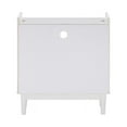 thumbnail image 3 of 25" Solid Wood 2-Drawer Night Stand with Gallery - White, 3 of 5