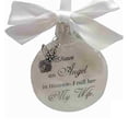 thumbnail image 3 of Bewildely Bola de plumas Ángel en adorno conmemorativo signo decoraciones conmemorativas para papá mamá decoración familiar bola Navidad decoración Decoración del hogar esposa Bewildely HA003103-11, 3 of 6