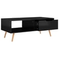 thumbnail image 3 of vidaXL Coffee Table High Gloss Black 100x49.5x43 cm Engineered Wood, 3 of 4