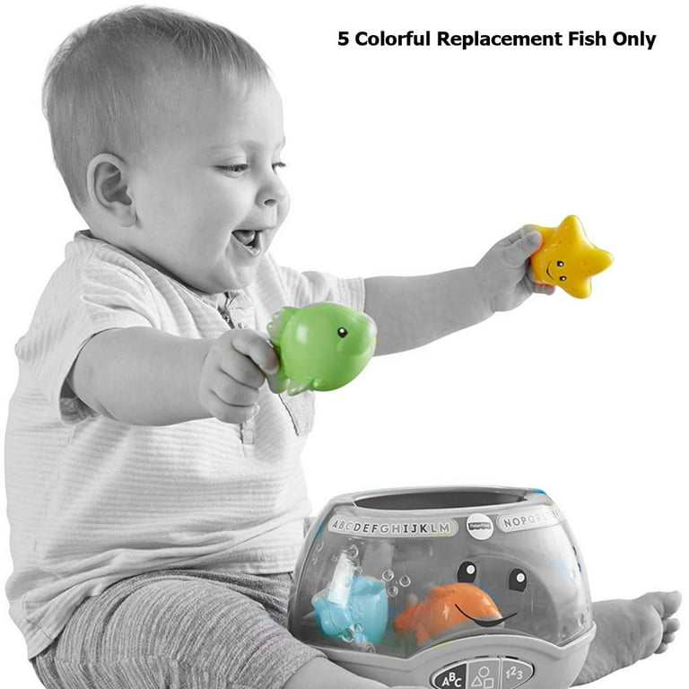 Replacement Parts for Fisher-Price Laugh and Learn Magical Lights Fishbowl DYM75 - Includes 5 Colorful Replacement Fish