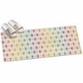 thumbnail image 2 of Hallway Runner Rug 2'x6', Colorful Polka Dot Kitchen Runner Rugs Non-Slip Carpet Mats, Cartoon Watercolor Geometric Beige Bedside Rugs Runners Washable Floor Carpet for Bathroom Laundry Room, 2 of 8