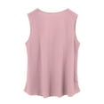 thumbnail image 5 of Plus Size Tank Tops for Woman V-Neck Vest Top – Comfortable, Breathable, Casual Scallop Hem Tank Tops, 5 of 7